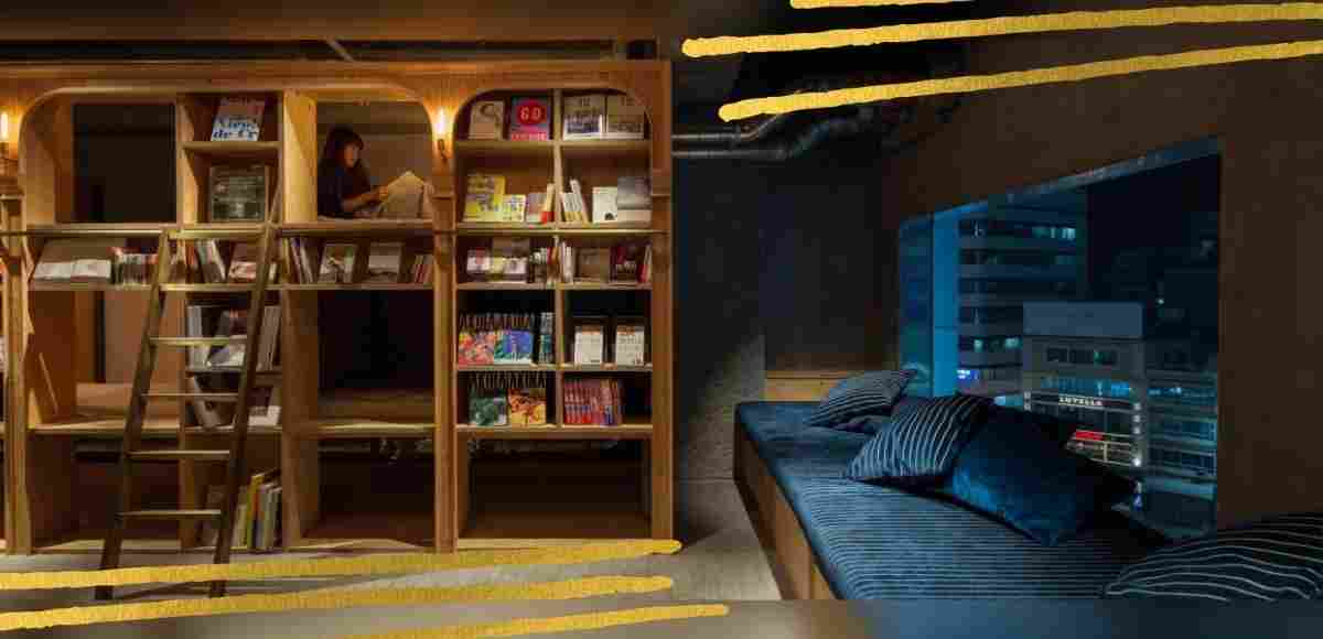 "Book and Bed" , un hotel a Tokyo per dormire tra i libri 4 "Book and Bed" , un hotel a Tokyo per dormire tra i libri