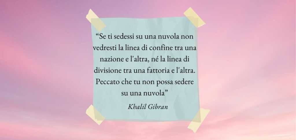 Una frase di Khalil Gibran sul valore della pace