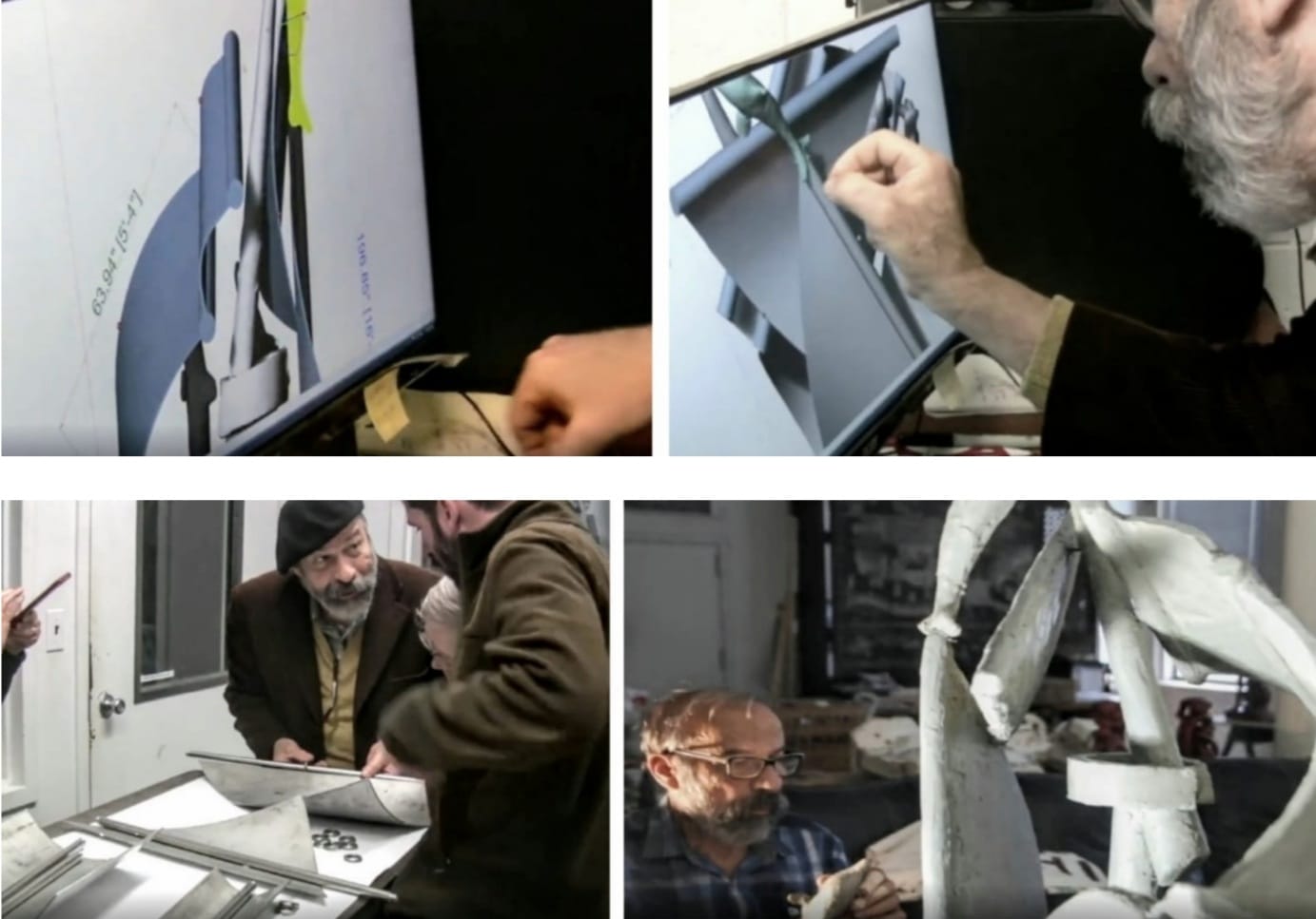 Fasi della progettazione e creazione del modello delle Vele. NY, 2017.