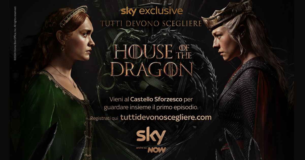 House of the Dragon, il Castello Sforzesco di Milano si trasforma in Westeros
