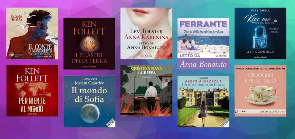 I 10 audiolibri più venduti in Italia nel 2022