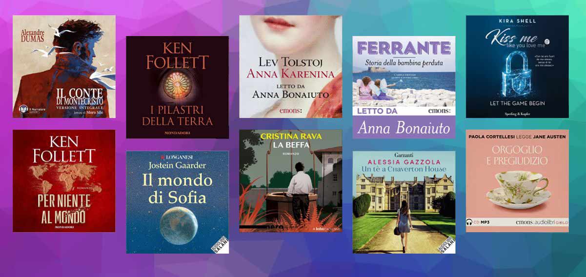 I 10 audiolibri più venduti in Italia nel 2022 1 I 10 audiolibri più venduti in Italia nel 2022