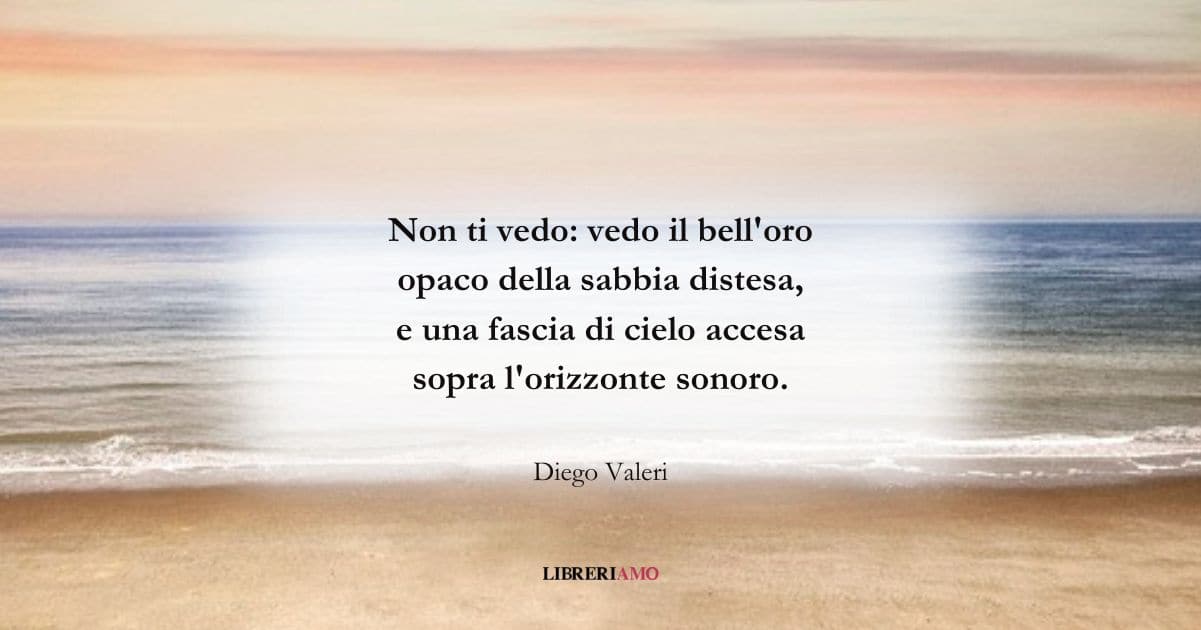 I versi di Diego Valeri sulla calma della spiaggia estiva