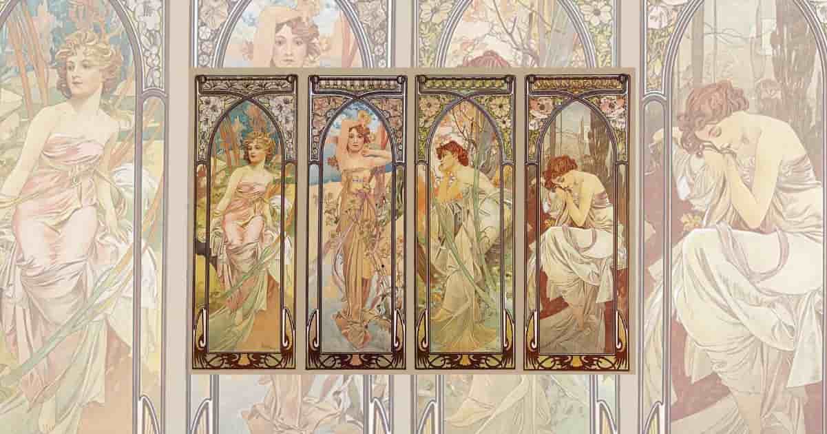 "Orari del Giorno", Mucha e la dimensione femminile del tempo