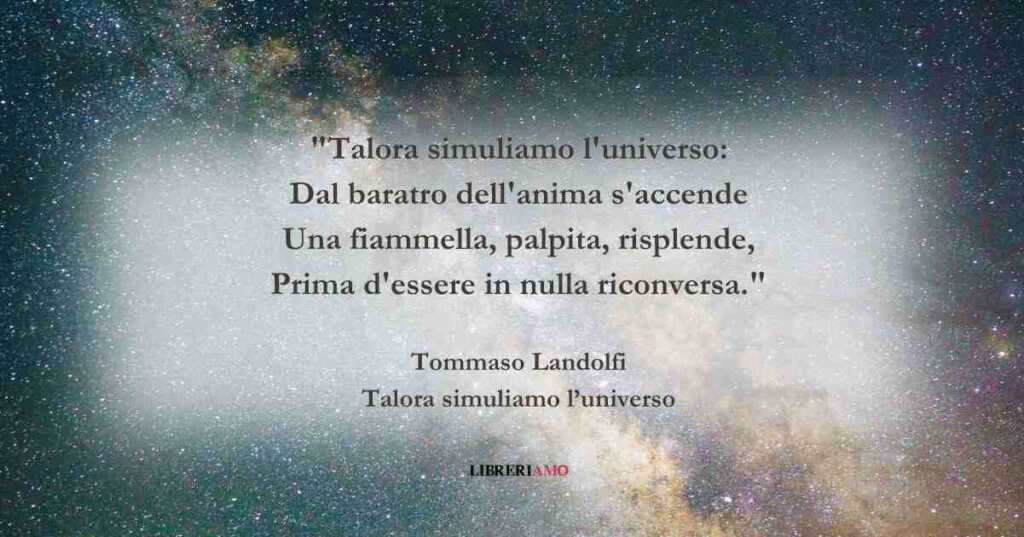 I versi di Tommaso Landolfi sulla forza dell'immaginazione