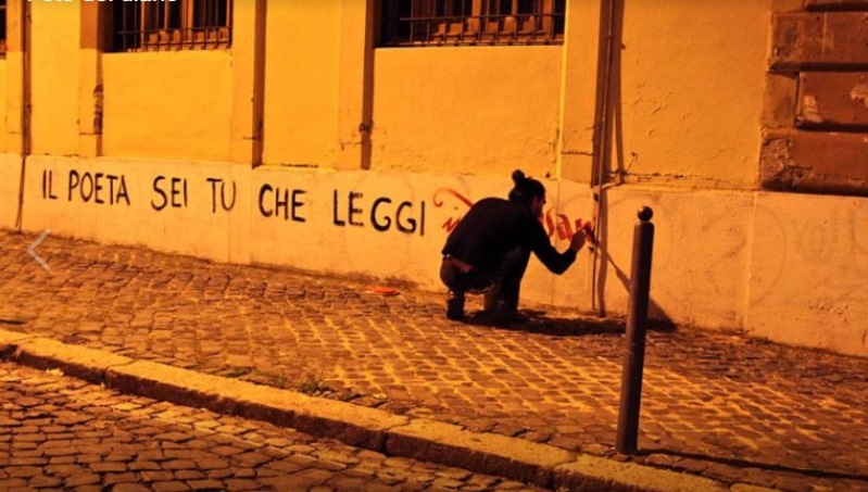 Il poeta di strada Ivan, arte o imbrattamento?