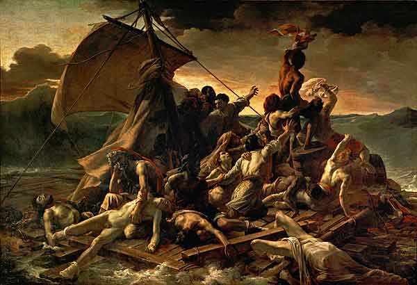 La zattera della Medusa di  Théodore Géricault