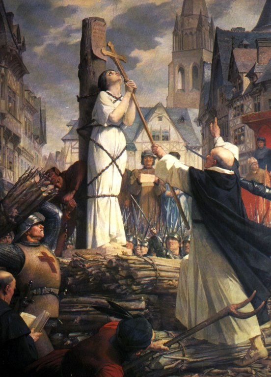 Joan of arc burning at stake