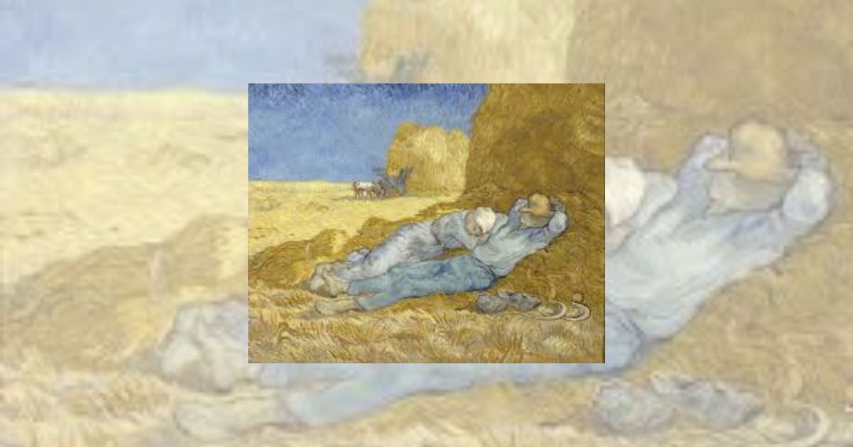 La siesta di Vincent van Gogh sul riposo dopo il lavoro