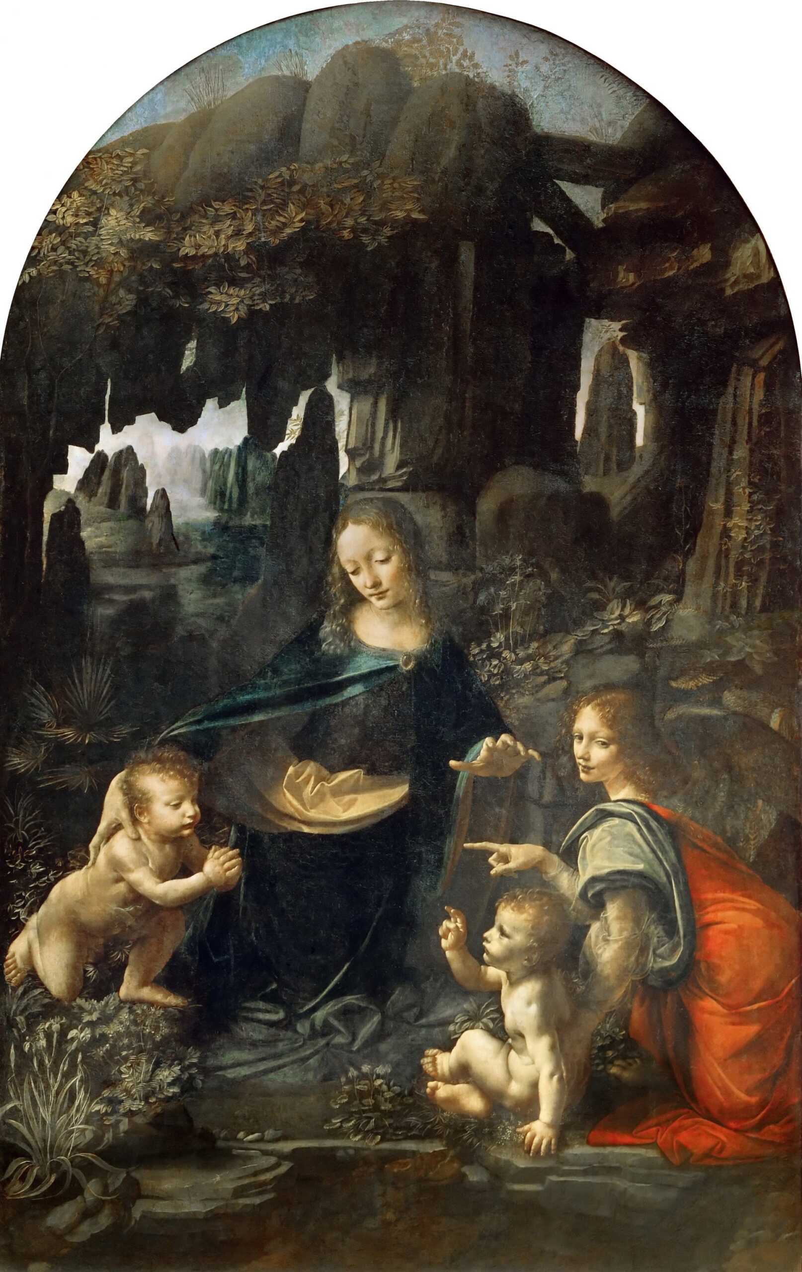 Leonardo Da Vinci Vergine delle Rocce Louvre scaled