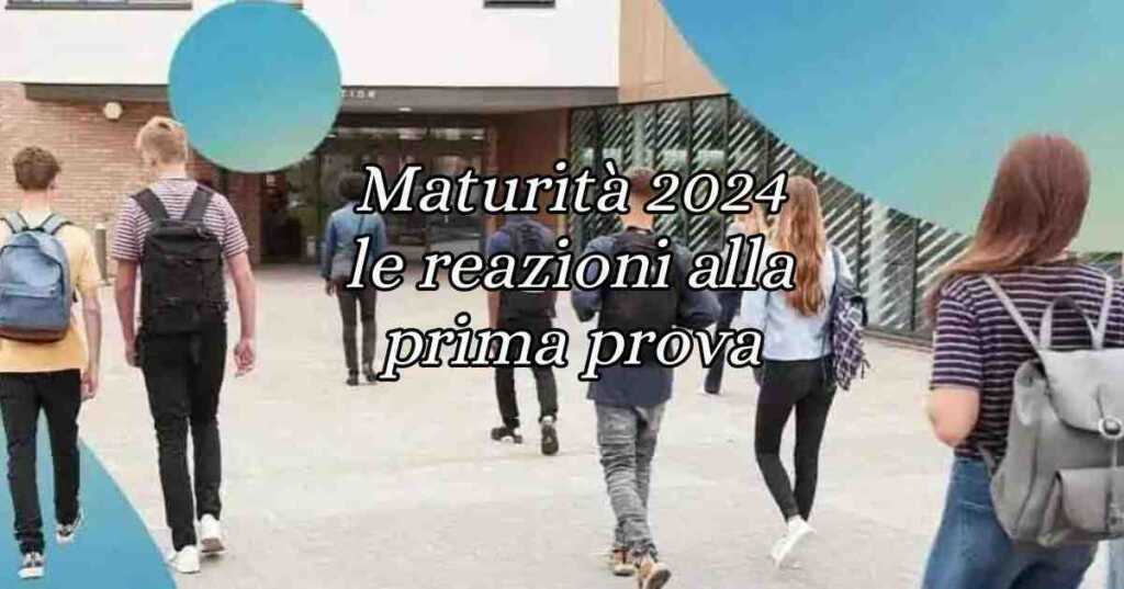 Maturità 2024, le impressioni degli studenti dopo la prima prova