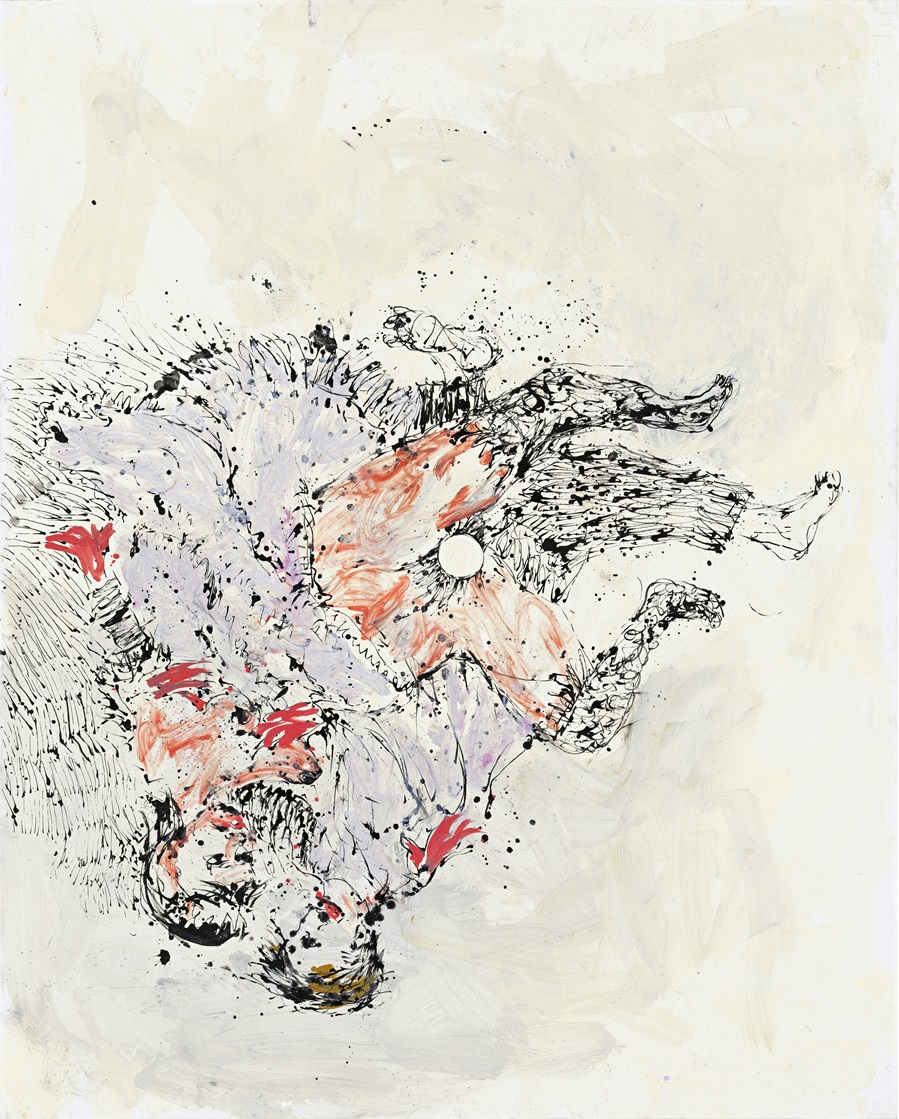 Melodie (Melodia _ Melody) 1999, Olio su tela _ Oil on canvas, 250 x 200 cm, Collezione privata ©Georg Baselitz 2024