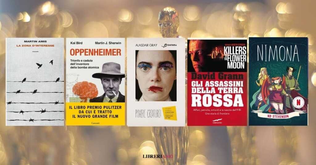 Oscar 2024, i libri da cui sono tratti i film candidati alla statuetta