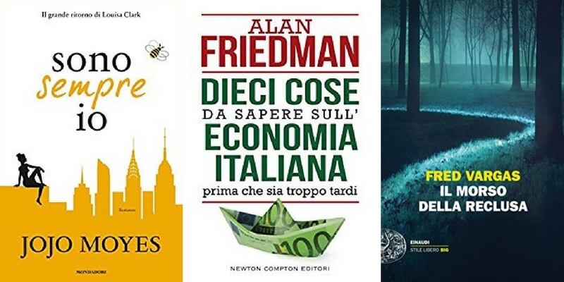 Classifica libri più venduti. Al primo posto "Sono sempre io" di Joyo Moyes