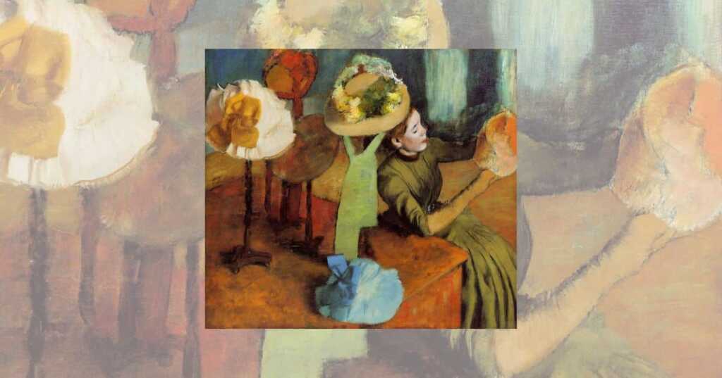 Nel negozio di cappelli, un quadro di Edgar Degas sulla quotidianità