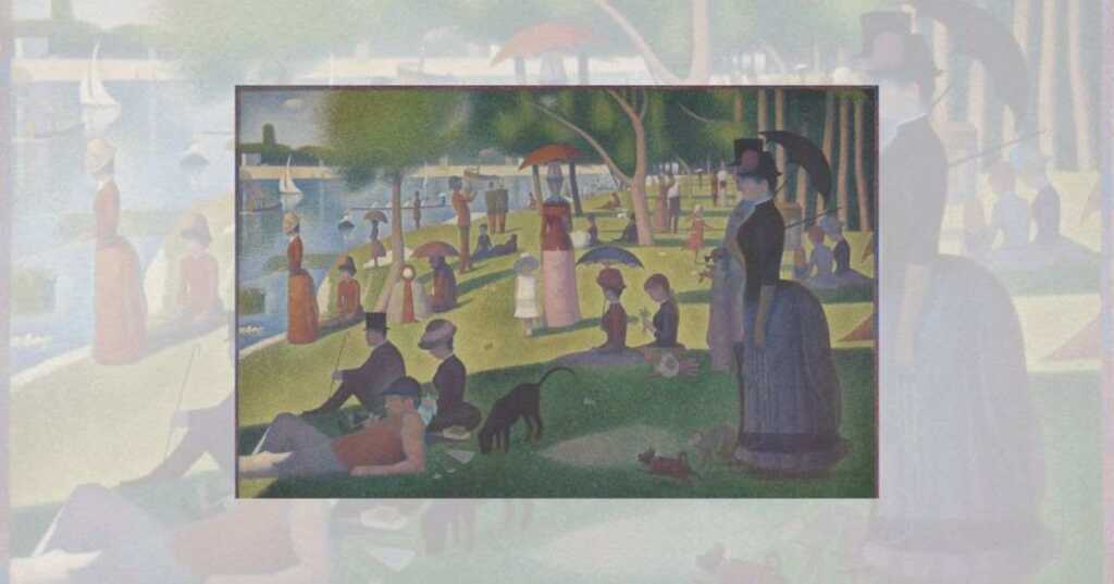 Una tipica domenica d'estate in un quadro di Georges Seurat