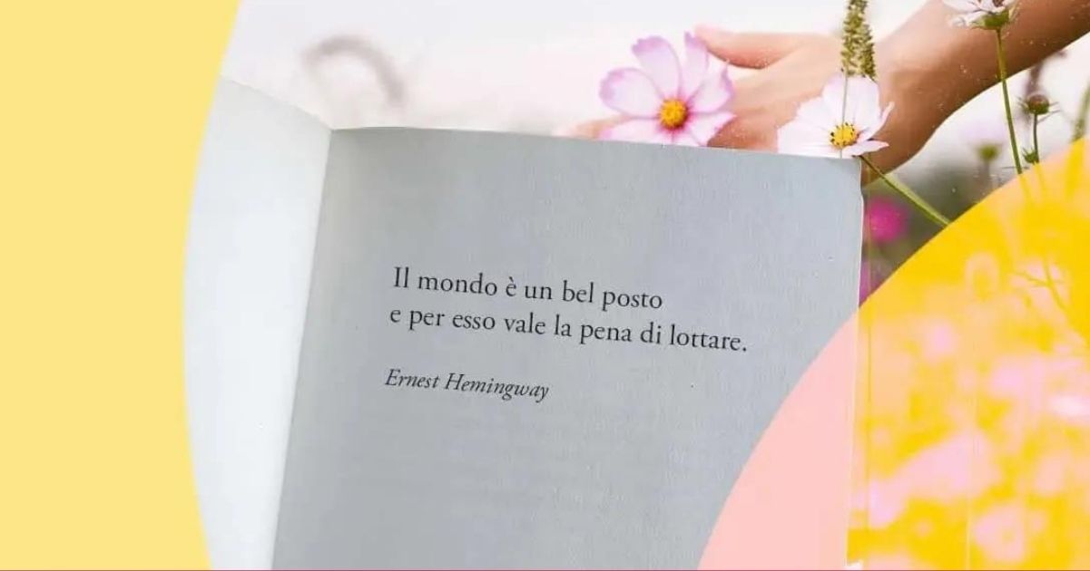 Una frase di Ernest Hemingway sul non arrendersi alle difficoltà