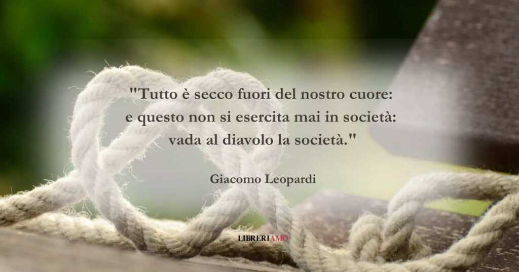 Una frase di Giacomo Leopardi sul valore dell'autenticità