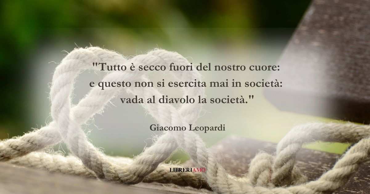Una frase di Giacomo Leopardi sul valore dell'autenticità