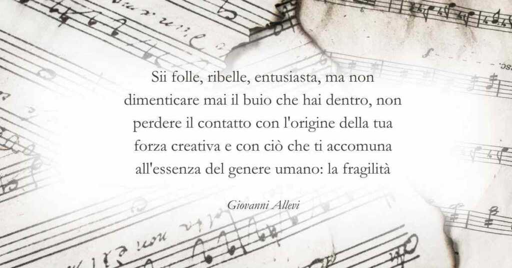 Una frase di Giovanni Allevi sulla potenza della creatività