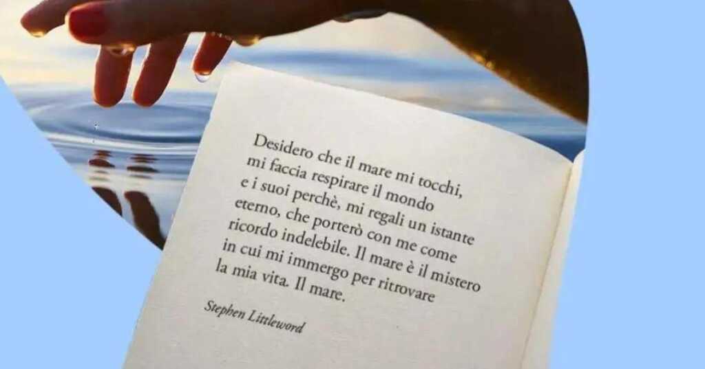 Una frase di Stephen Littleword per celebrare il fascino del mare