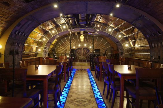 Steampunk - Verne Restaurant, Budapest, Hungary.