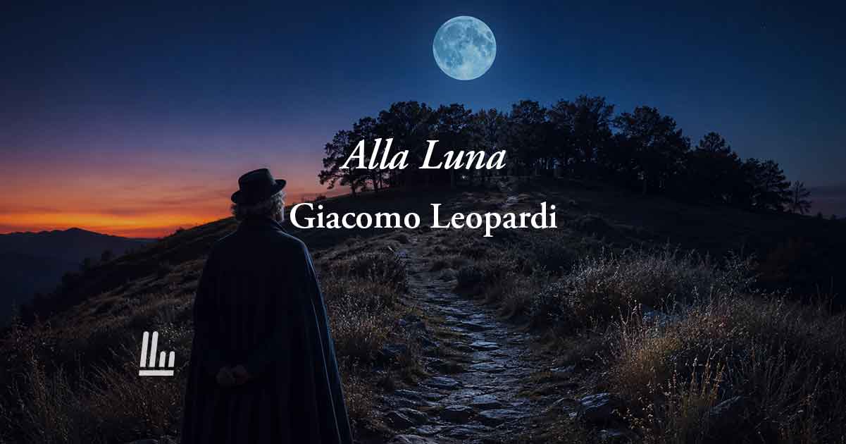 Alla Luna (1819) di Giacomo Leopardi: poesia sul potere dei ricordi che ci consolano