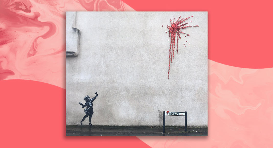 Un nuovo murale di Banksy per San Valentino 1 Un nuovo murale di Bansky per San Valentino