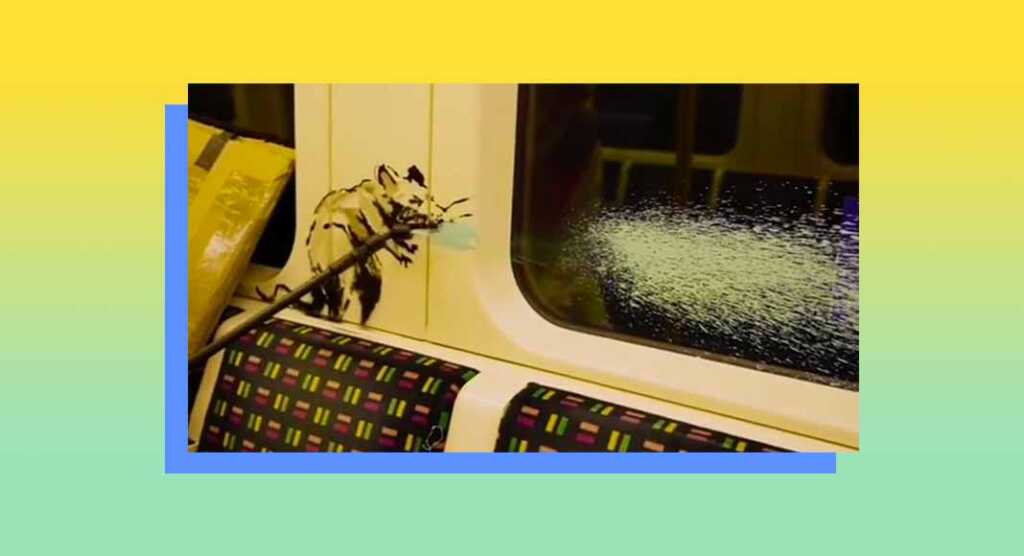 Bansky torna in azione nella metropolitana di Londra