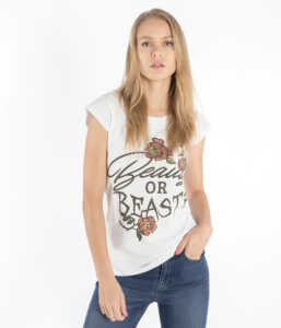 beauty beast t shirt donna slim beauty beast
