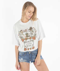 brunch t shirt donna oversize beauty beast