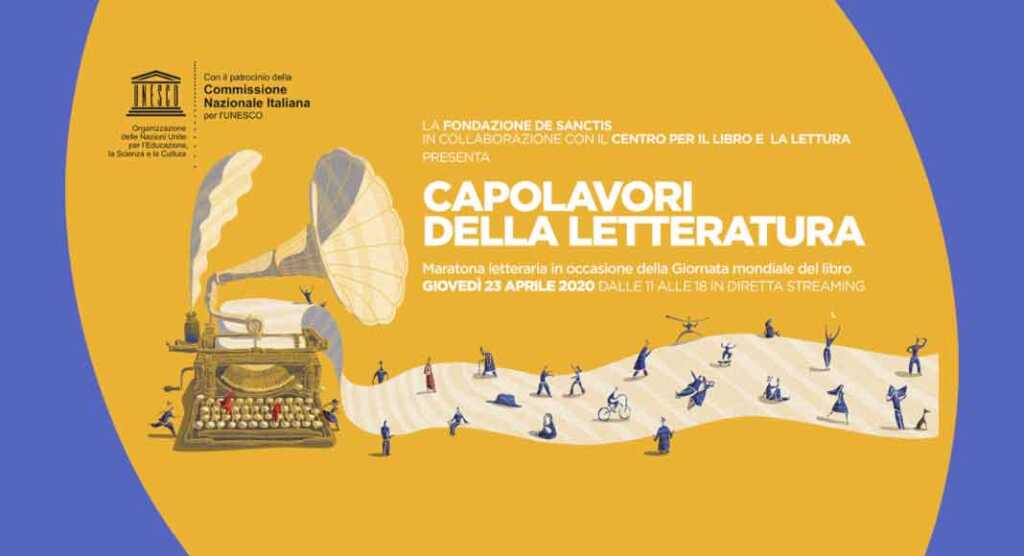 Capolavori della Letteratura, la maratona letteraria in streaming per la Giornata Mondiale del Libro