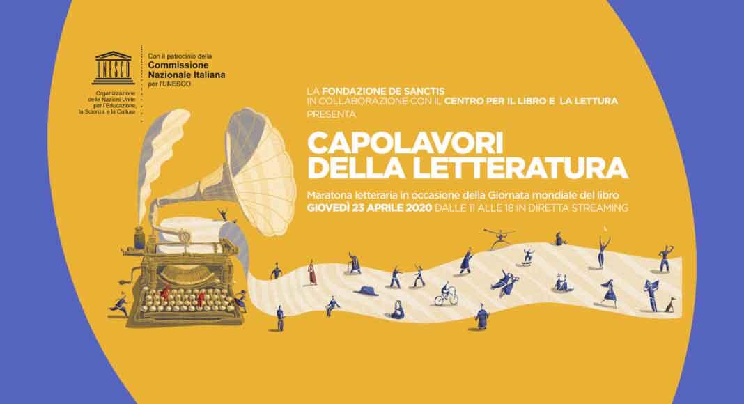 Capolavori della Letteratura, la maratona letteraria in streaming per la Giornata Mondiale del Libro