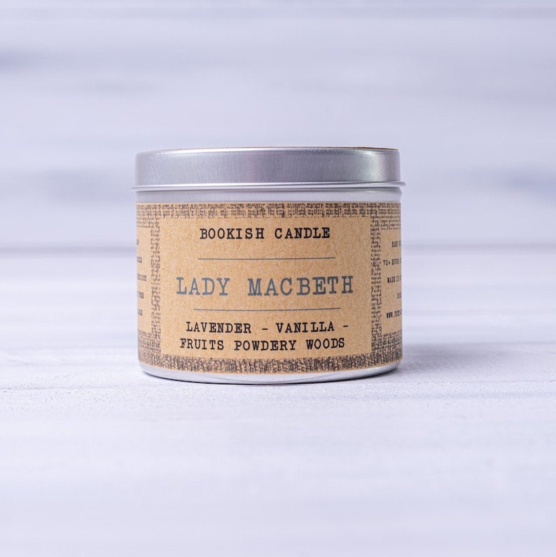 Lady Macbeth Candele Bookish 225ml Libro Lover Gift image 0