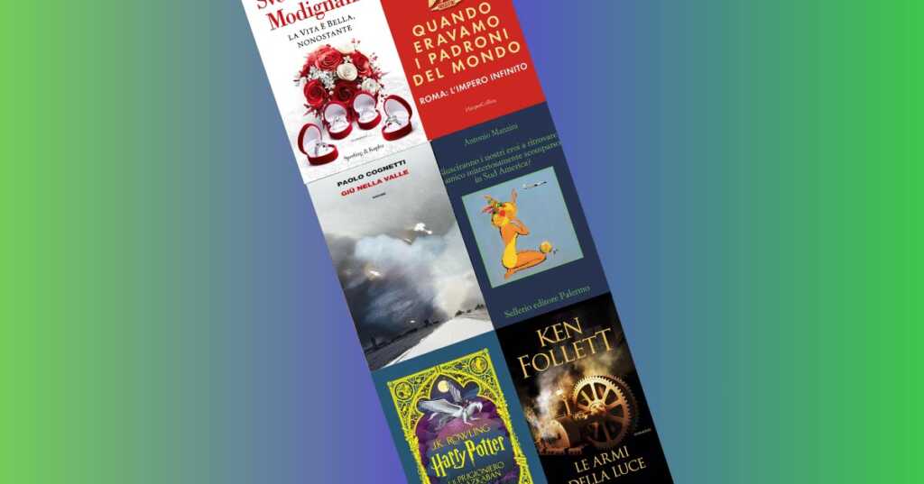 I 10 libri più venduti della settimana, il nuovo libro di Manzini si piazza primo