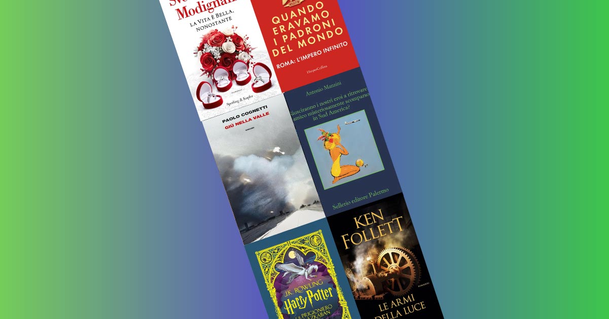 I 10 libri più venduti della settimana, il nuovo libro di Manzini si piazza primo