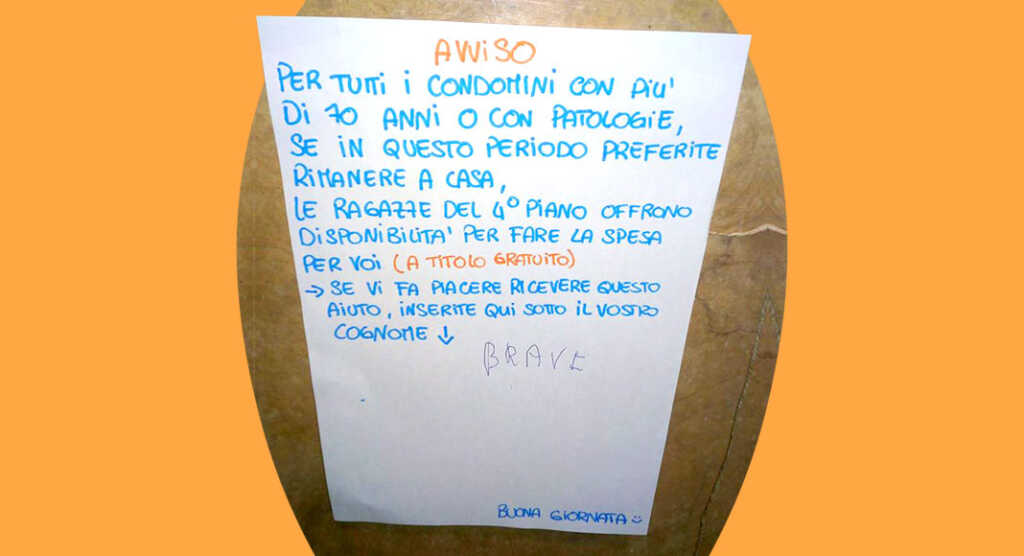 solidarietà coronavirus
