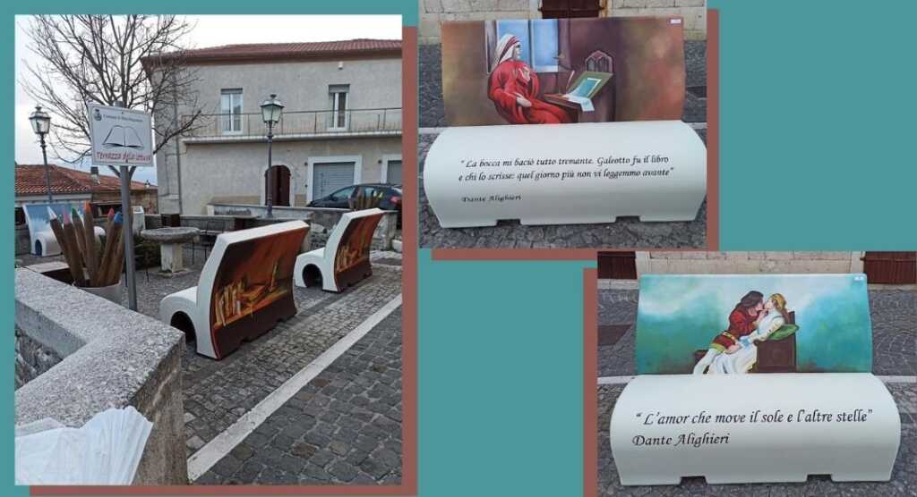 TAlassà, panchine letterarie per la rinascita di un borgo