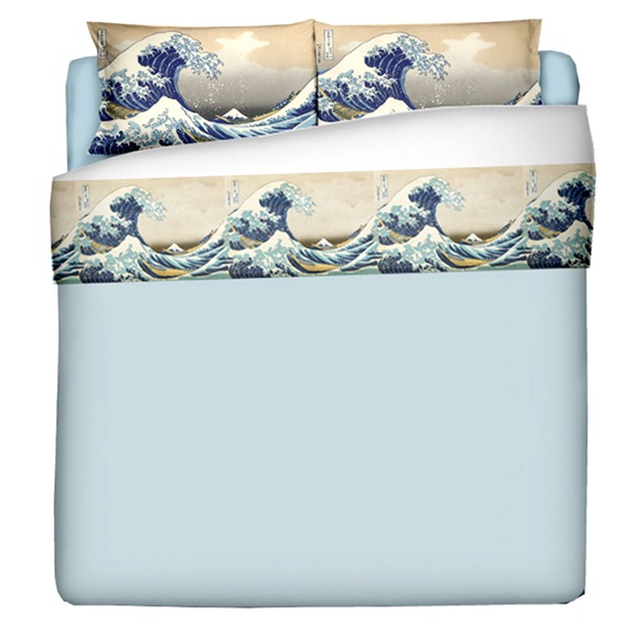 "La grande onda" - Katsushika Hokusai - Parure lenzuola 