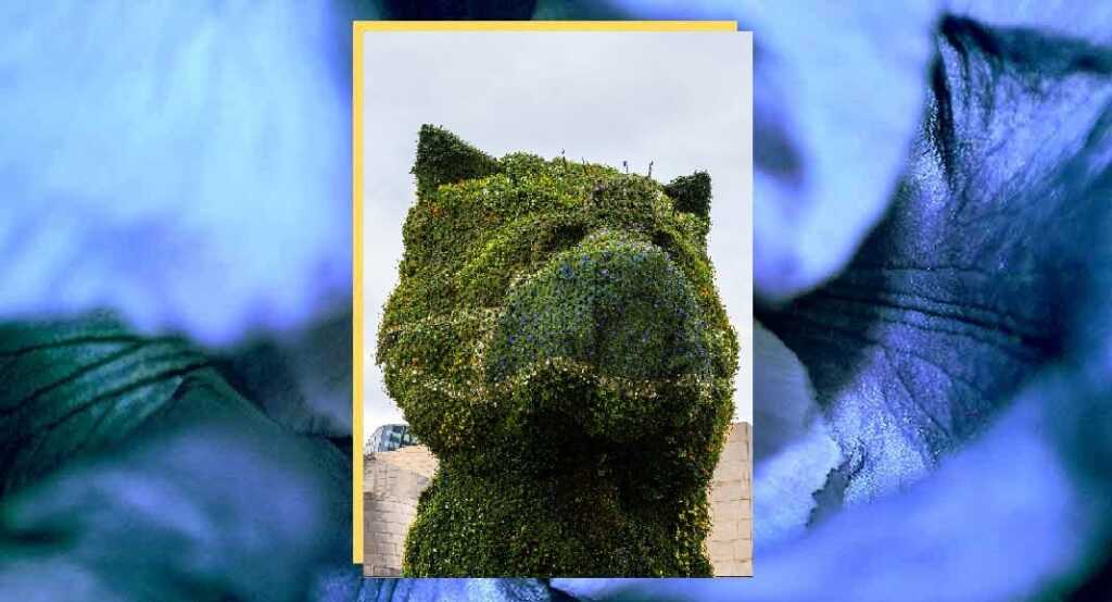 Il Puppy di Jeff Koons indossa la mascherina per sensibilizzare tutti