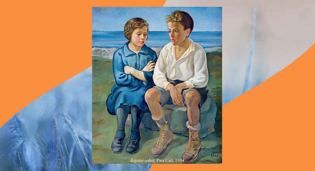 Da Pirandello a Guccione, a Noto la mostra dedicata agli artisti siciliani 1 ragazzi-seduti