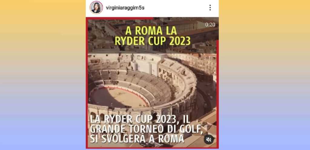 L'area di Nimes al posto del Colosseo, l'errore di Virginia Raggi