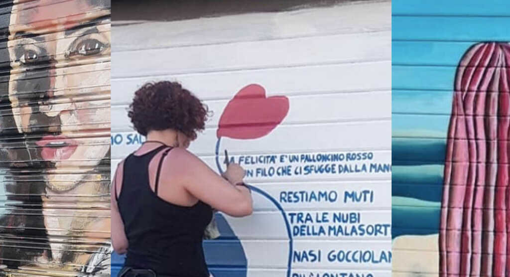 Piazza Mercato di Napoli, le saracinesche si riempiono di poesia