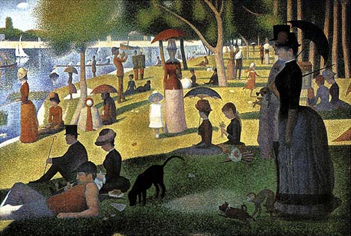 Un dimanche après-midi à l'Île de la Grande Jatte - Seurat