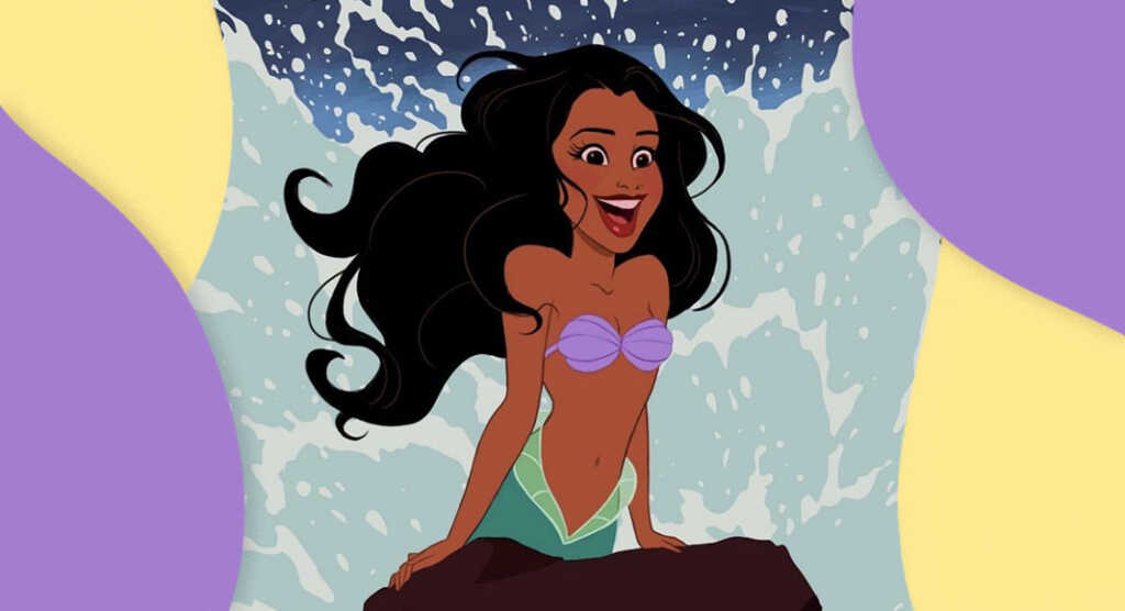 sirenetta disney nera halle bailey