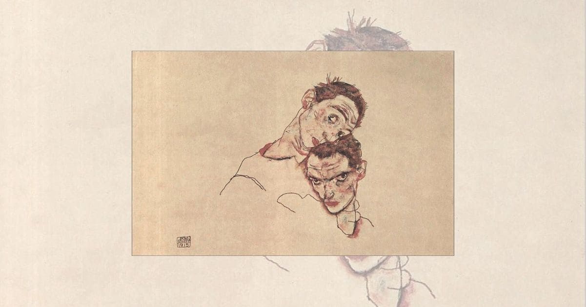 Doppio autoritratto, di Egon Schiele, opera sulla complessità dell'anima