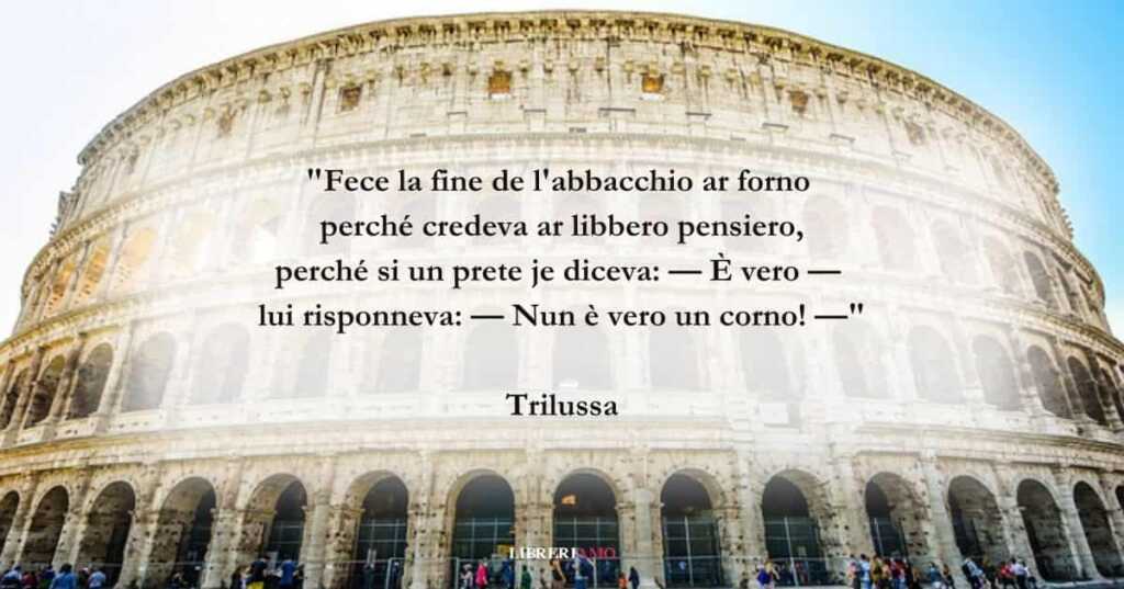I versi di Trilussa dedicati a Giordano bruno e alla libertà