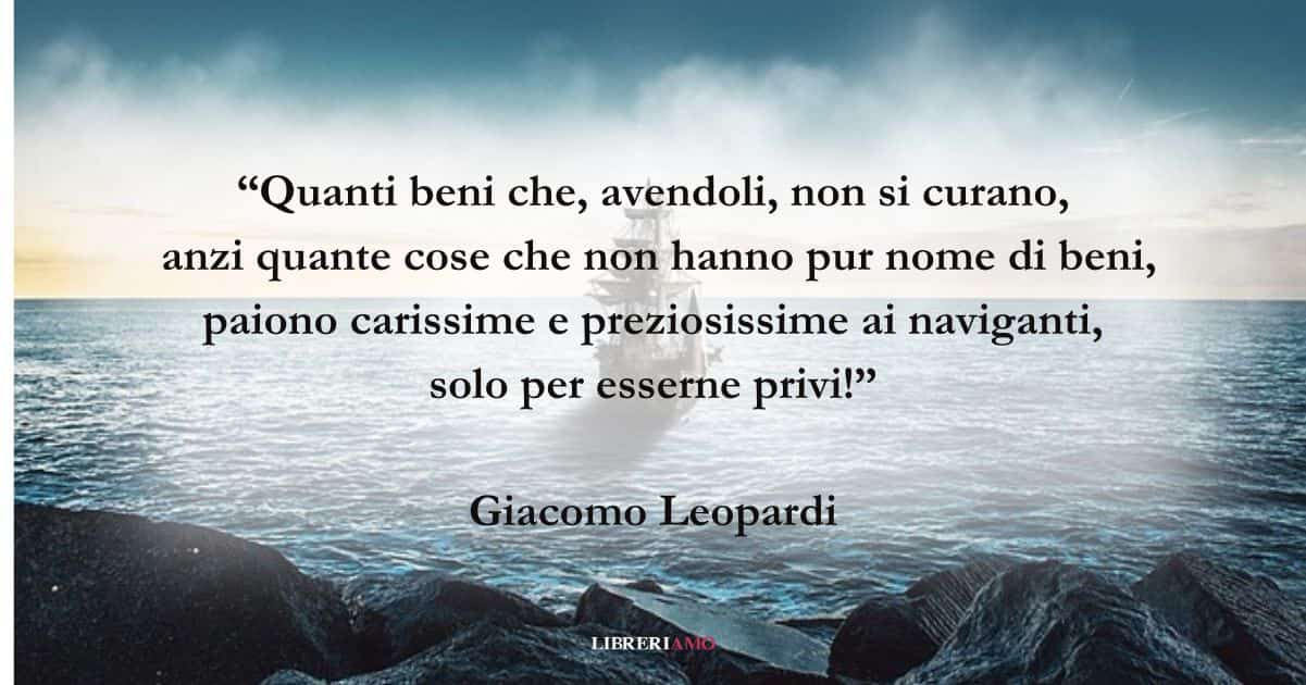 Le frasi di Giacomo Leopardi sulla felicità e il rapporto uomo e natura