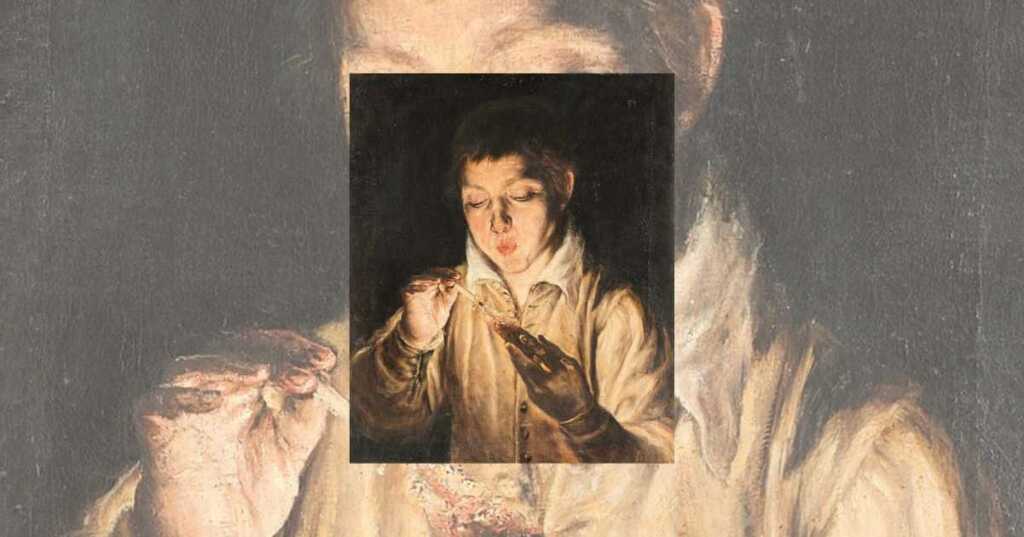 "Ragazzo che soffia su un tizzone acceso", il ritratto di El Greco che emana calore