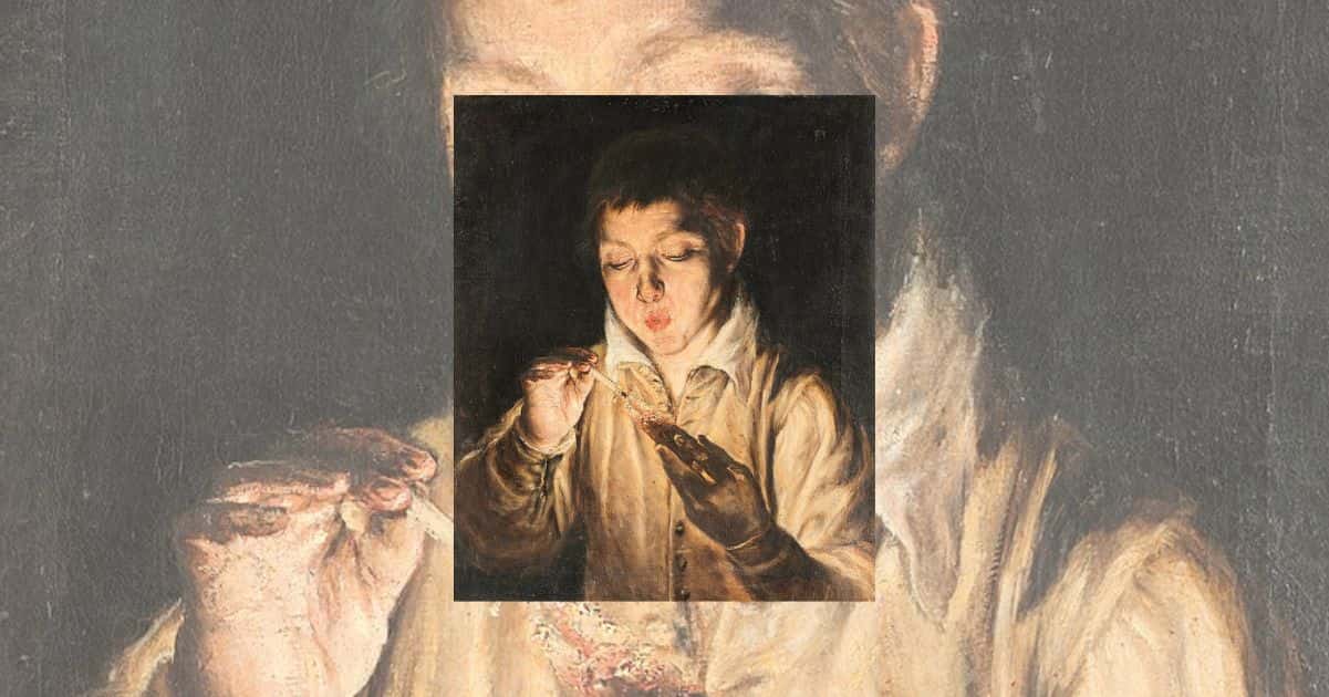 "Ragazzo che soffia su un tizzone acceso", il ritratto di El Greco che emana calore